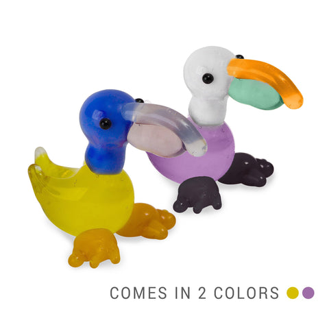 PEZ the pelican (in Tynies Collector's Frame) Miniature glass figurines 